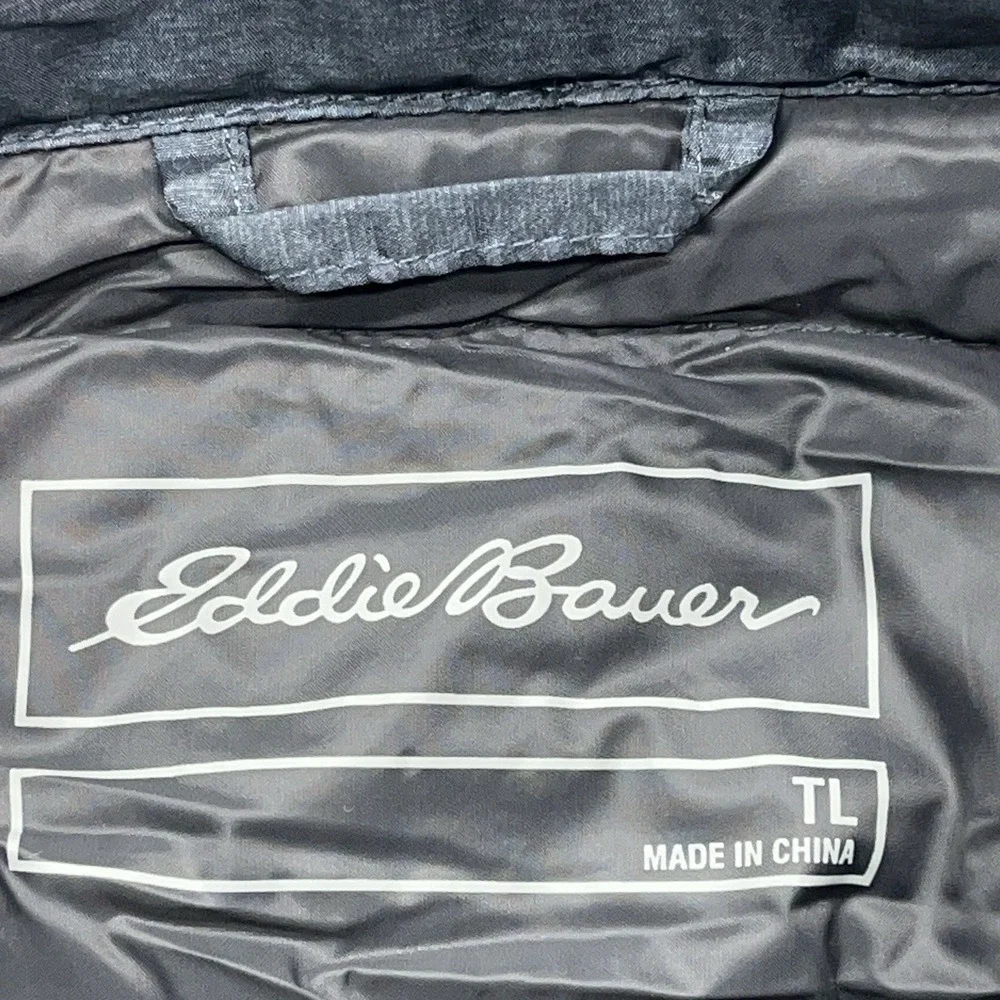 Eddie Bauer EB650 Down‎ Puffer Vest Mens LT Blue/Gray Lightweight Gorpcore